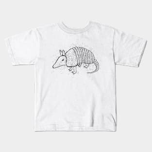 Tough Armadillo with Splatter Shading Kids T-Shirt